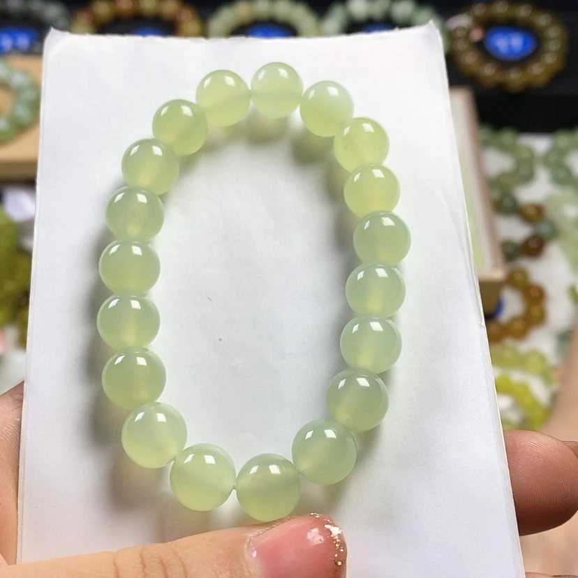 【闪购商品】未镶嵌蛇纹石玉手链a****6卡12