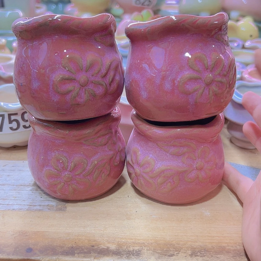 陶瓷花盆当场满12包邮