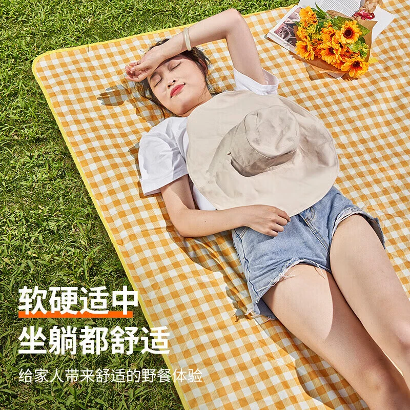 新款彩膜野外露营垫户外野餐布垫草坪垫子铺地公园坐垫防水便携