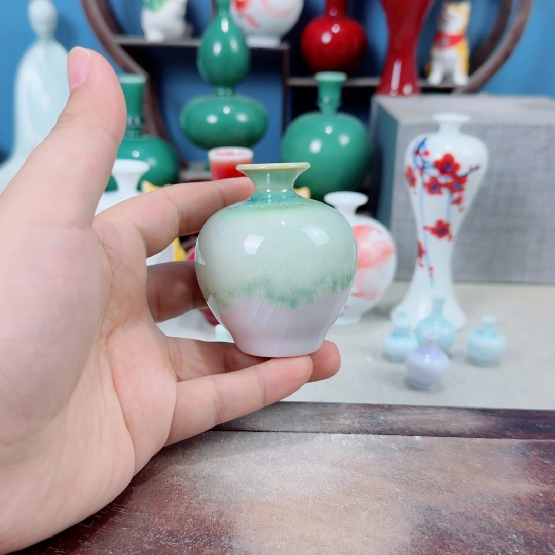 陶瓷手工小花器摆件