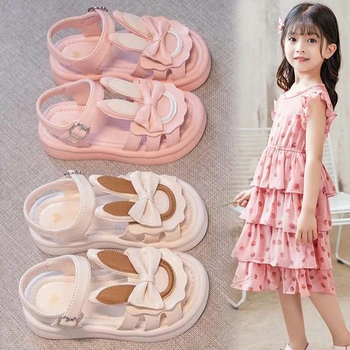 女童凉鞋2025新款夏季软底儿童鞋小女孩公主鞋中大童学生沙滩鞋