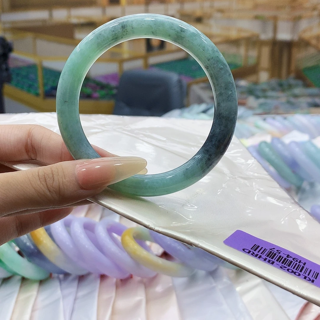 翡翠未镶嵌手镯hhb