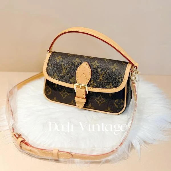 大吉中古/LV路易威登老花法棍nano斜挎包