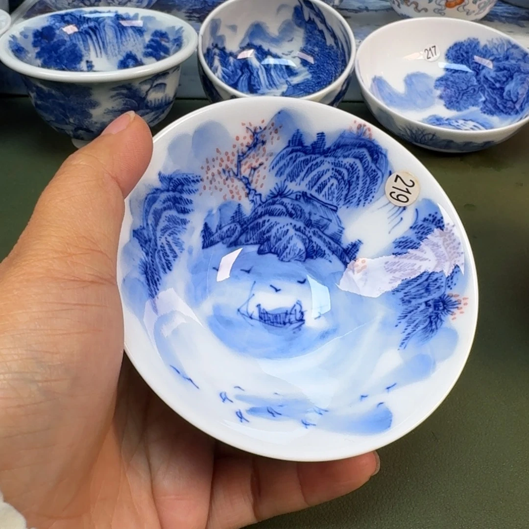 陶景德镇纯手绘茶具圆圆219