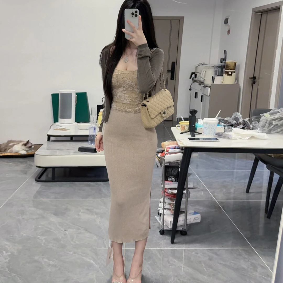 吊带连衣裙女2025早秋新款爆款轻熟御姐性感包臀裙气质一整套穿搭