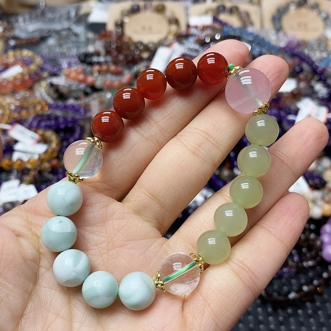 未镶嵌水晶手链多样性发一