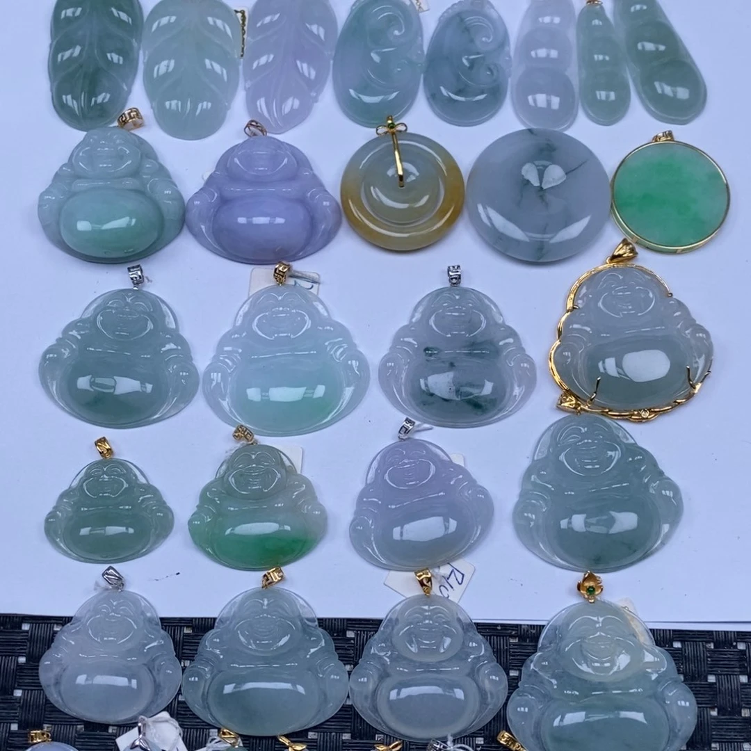 翡翠未镶嵌颈饰天然翡翠