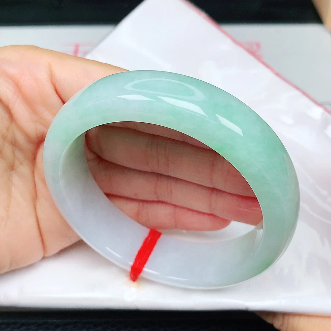 未镶嵌手镯翡翠果绿轮胎13