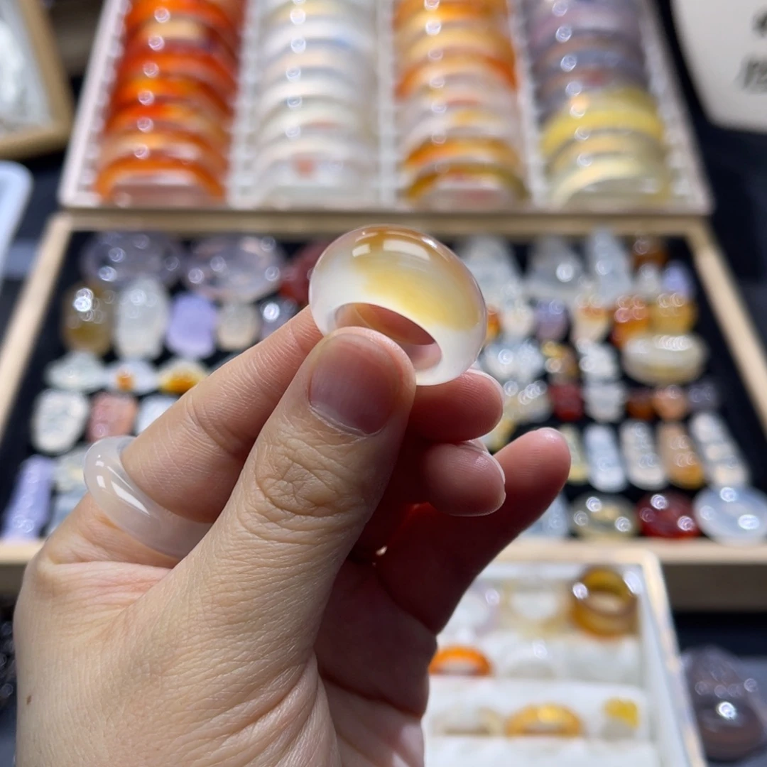 玛瑙/玉髓未镶嵌戒指