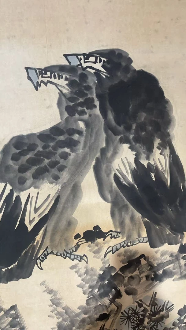 月影铺子甄选装饰画心 齐 蓝底虾7