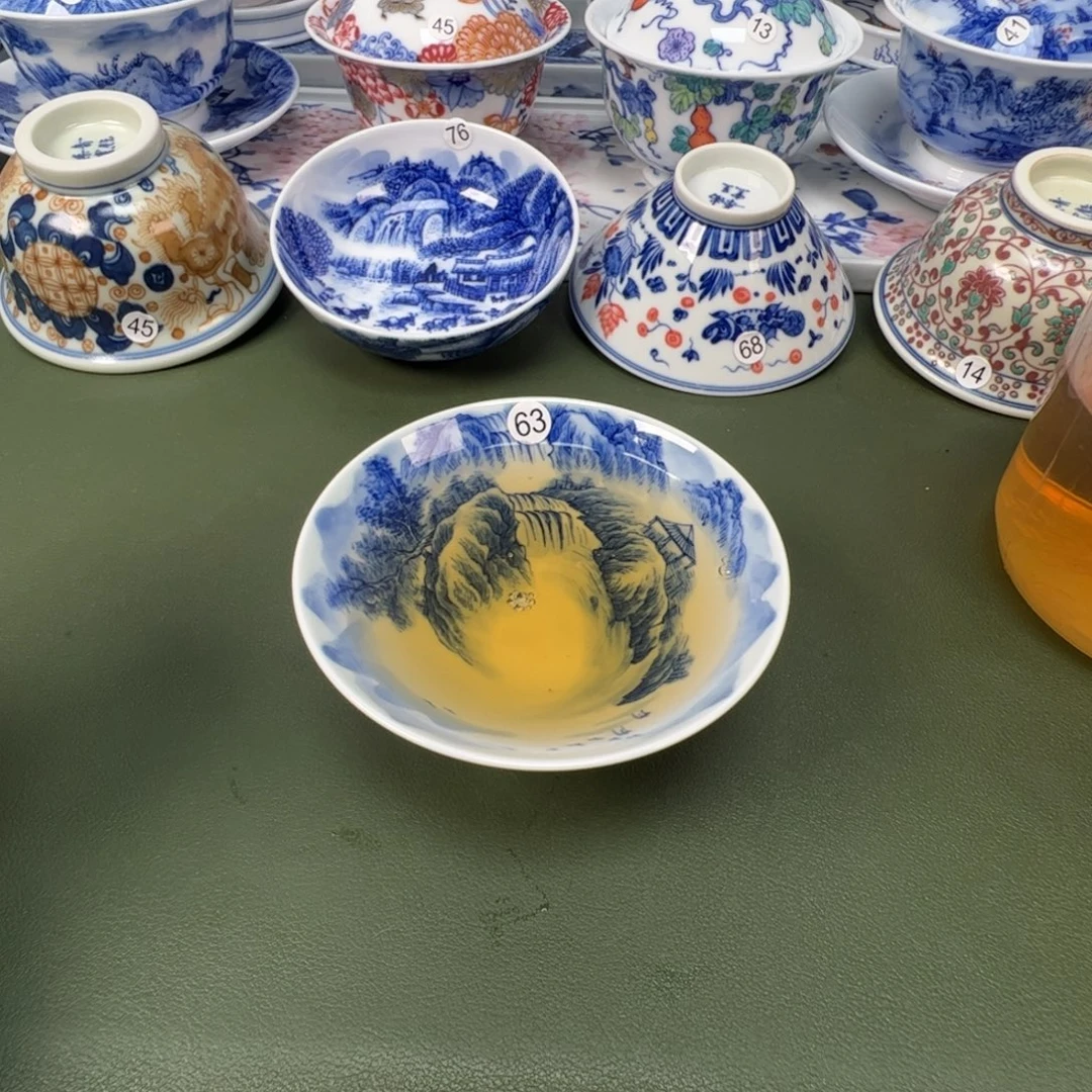 陶瓷景德镇纯手工纯手绘茶具木木63