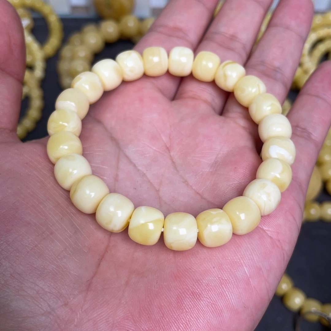 蜜蜡未镶嵌裸石蜜蜡手串10mm