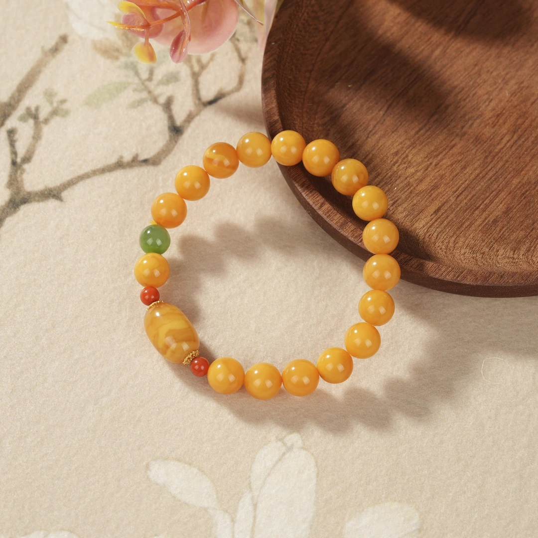 【云上叙】V5248-K-蜜蜡DIY单圈手串-多样性发一件-9mm（商城）