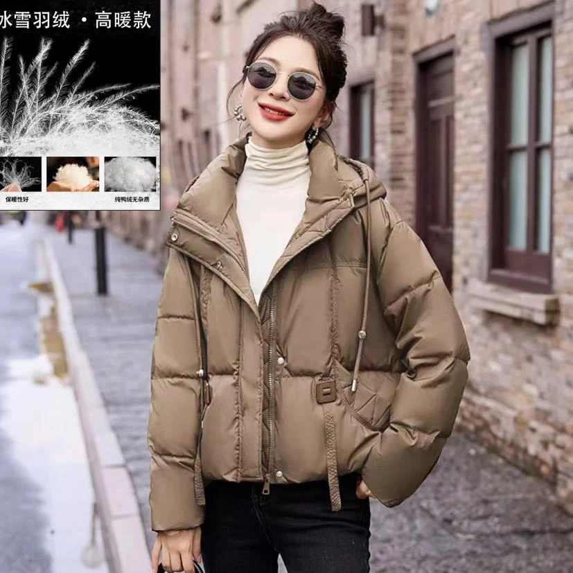 【羽绒服】索尼尔保羅冬季保暖加绒加厚款宽松外套女装3886[YN]