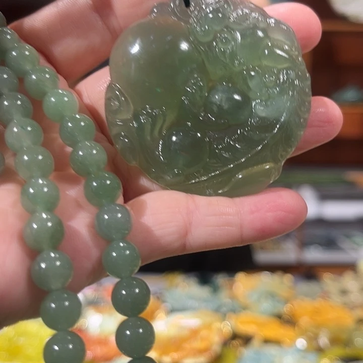 未镶嵌岫玉毛衣链