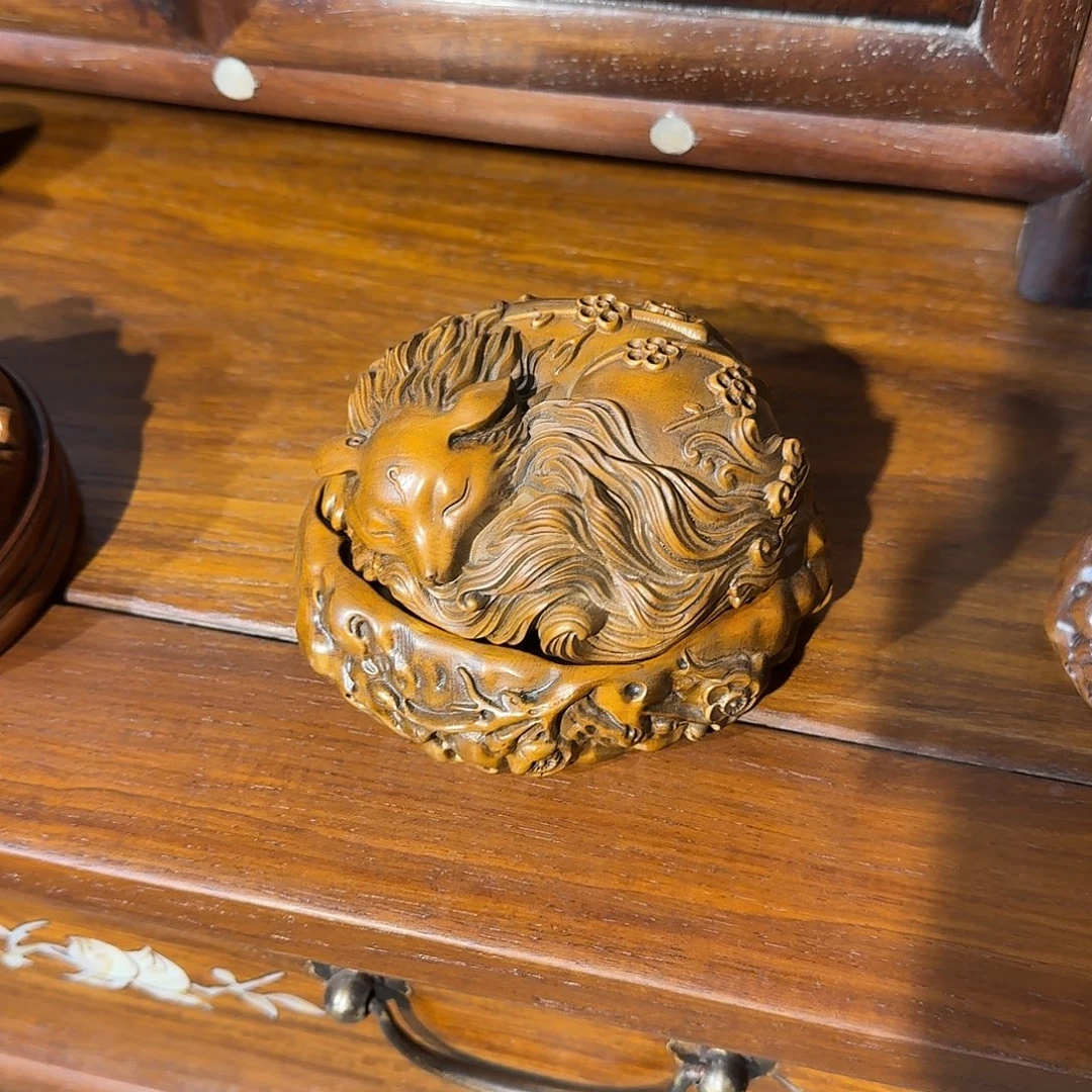 快***干木复古装饰摆件熏炉11/7厘米