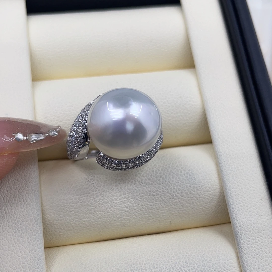 海水珍珠颈饰银S925镶嵌