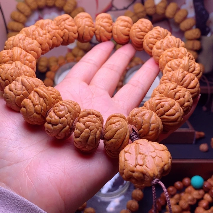 桃核手串龙纹桃核4