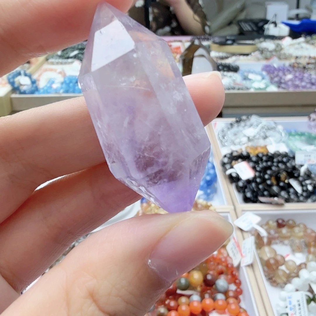 水晶手链未镶嵌紫水双尖44.5mm