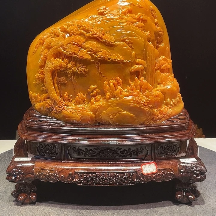 人***途寿山石山水画作品欣赏