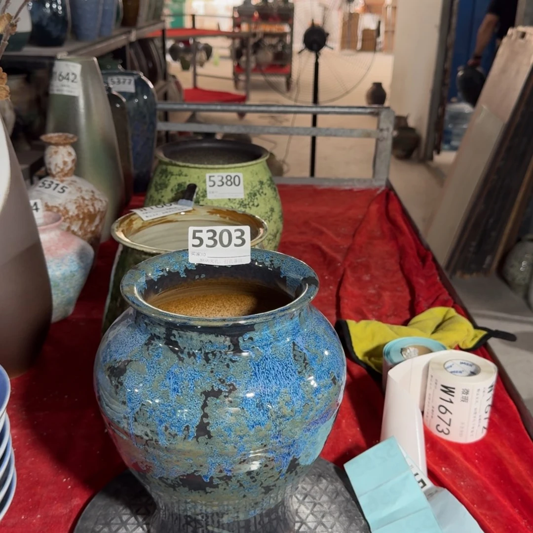 瓷片景德镇陶瓷花器默认无孔编号5303