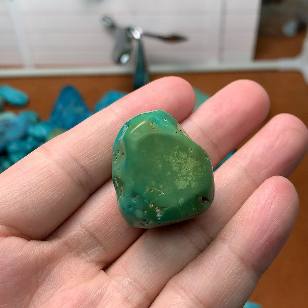 绿松石珠宝奇石未镶嵌