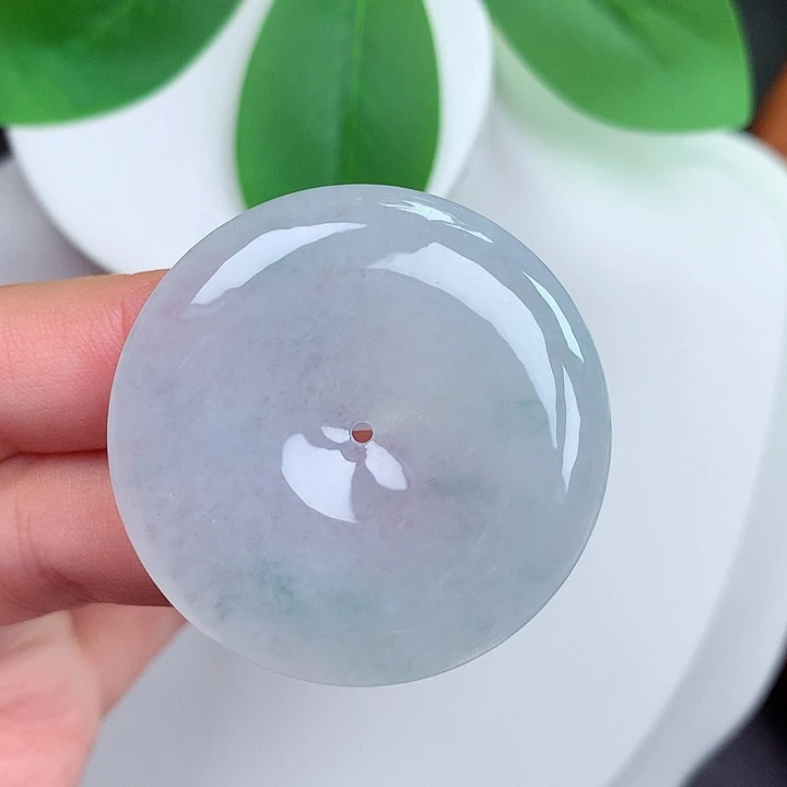 颈饰未镶嵌翡翠平安扣 38.5x6.6mm