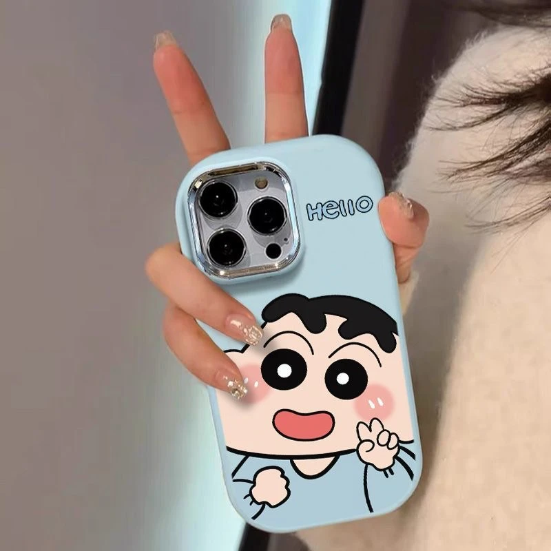 比耶小新适用于苹果iPhone16/15手机壳iPhone14pro软套13/12防摔
