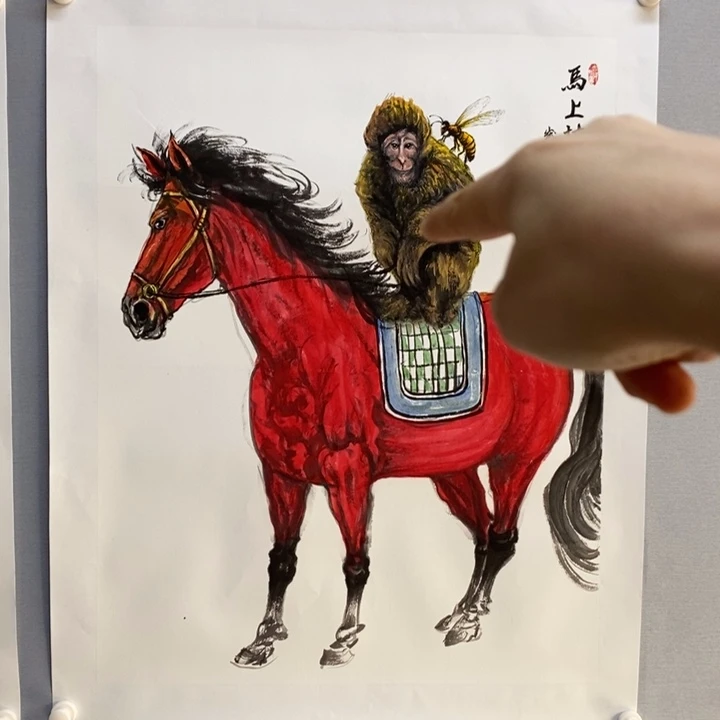 国画亲笔手绘原创