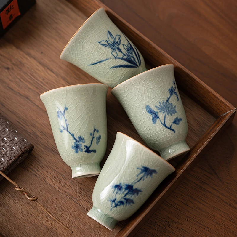 国潮主人杯茶杯家用会客主人杯单杯品茗杯个人专用闻茶具配件