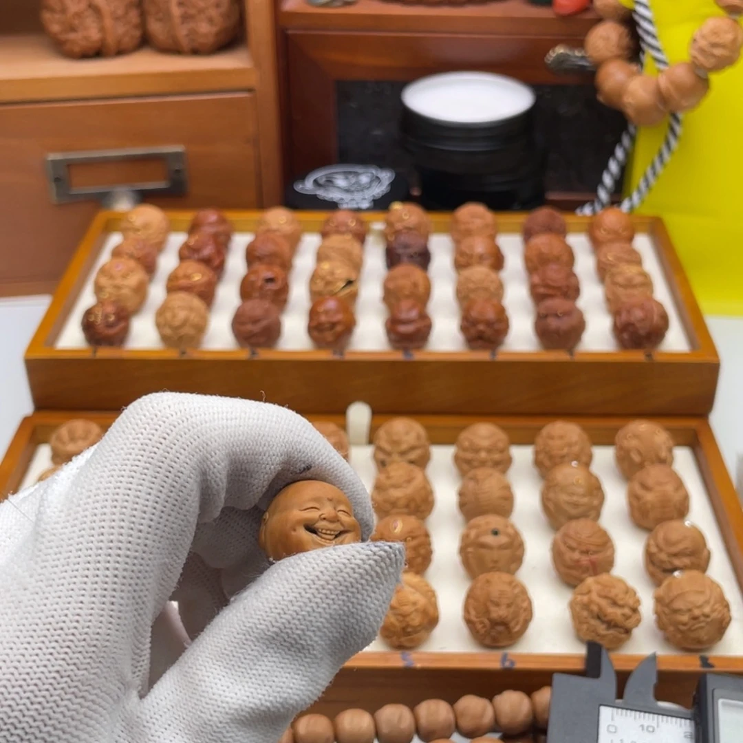 猴头核桃吊坠發*?猴头核桃雕刻猴头