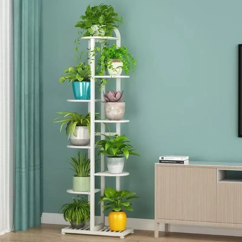 现代轻奢时尚简约客厅阳台移动多层绿萝多肉花架花盆架置物架落地
