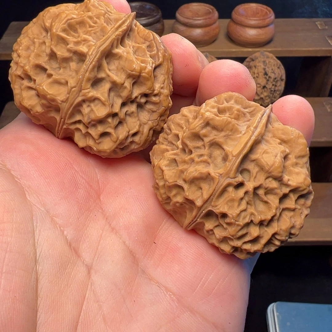 文玩核桃把件壬寅金蟾44mm