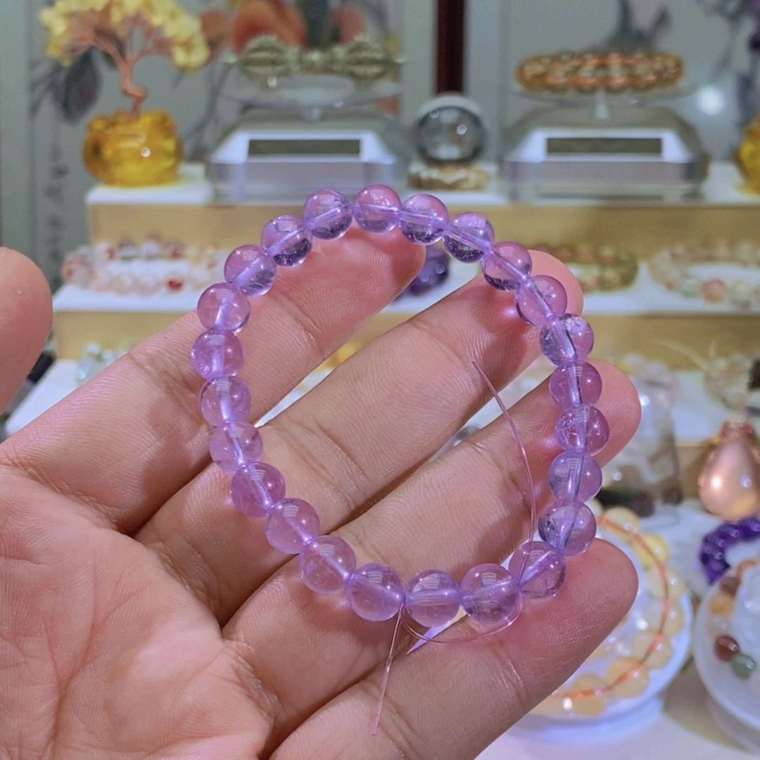 水晶未镶嵌手链薰衣草阿塞手串