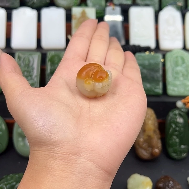 开***）和田玉未镶嵌挂件