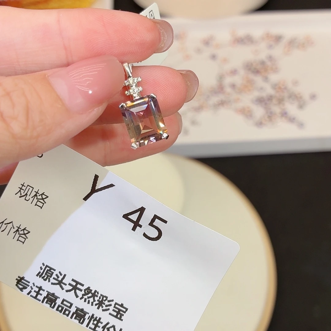 颈饰银S925镶嵌水晶y45