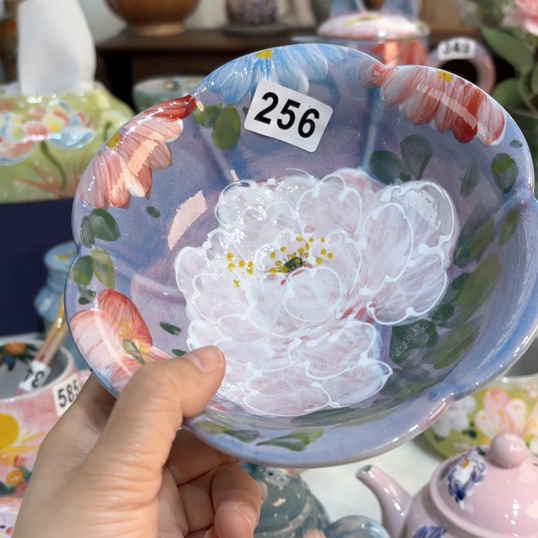 景德镇手绘高温釉下彩陶瓷茶具