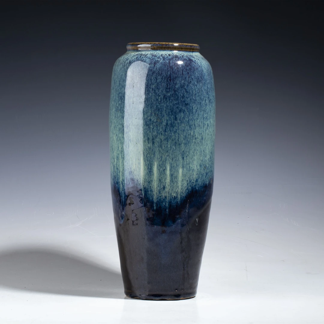 【拍卖-民国】·窑变釉象腿瓶