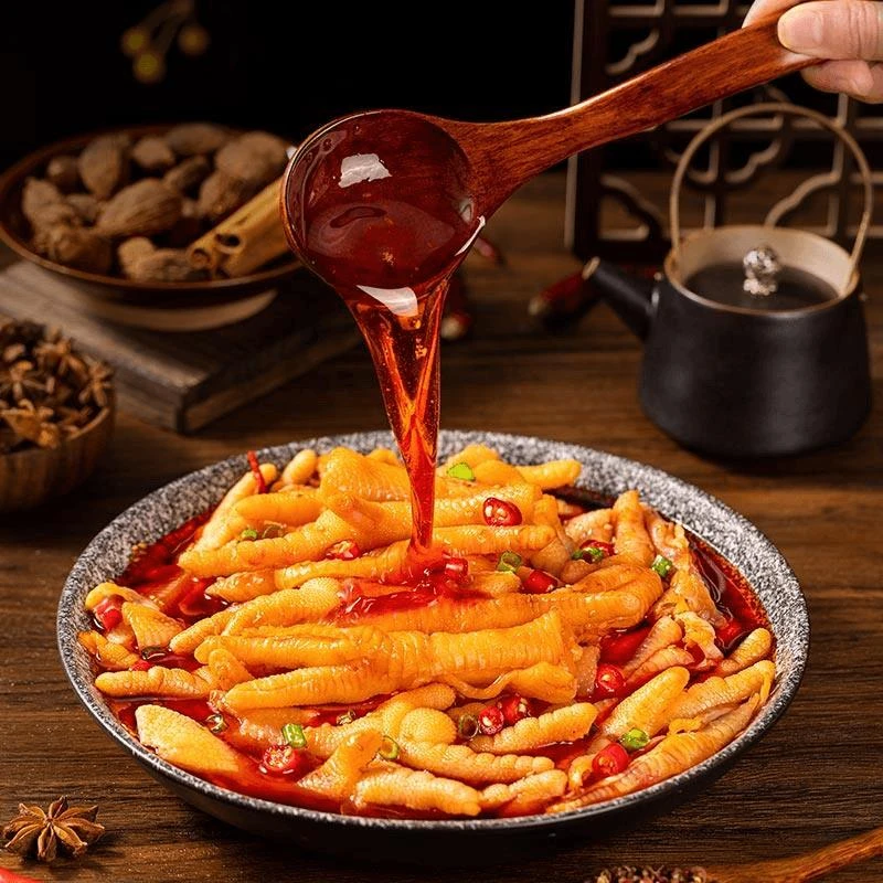 满山馋无骨鸡爪柠檬酸辣网红罐装去脱骨凤爪泡椒零食小吃休闲