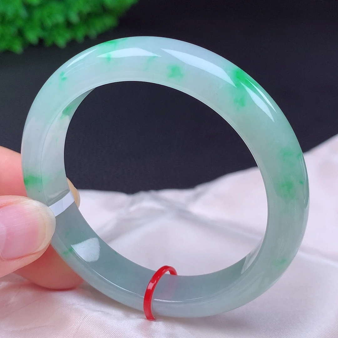 翡翠未镶嵌手镯53圈681205