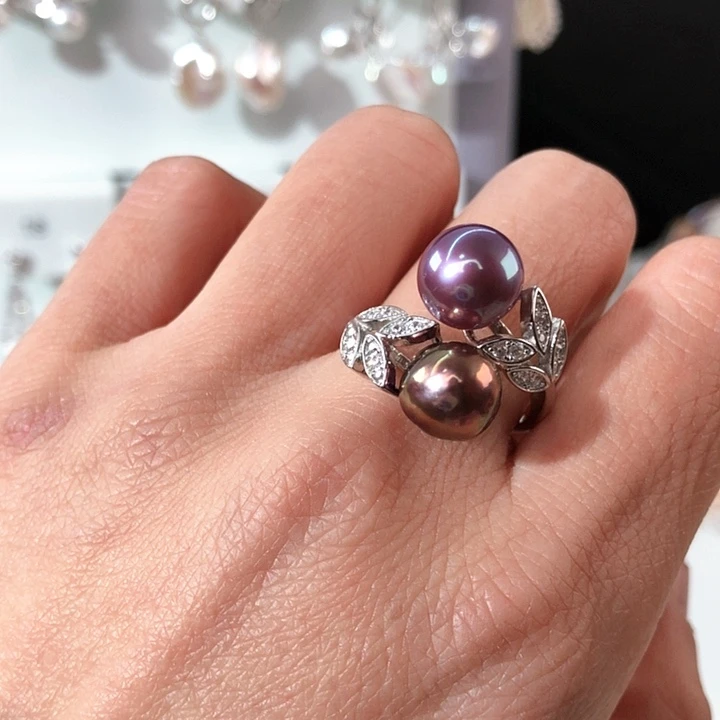 淡水珍珠项链银S925镶嵌?****?拍2发1