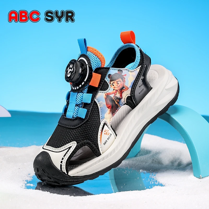 哪吒沙滩鞋包头夏季男凉鞋男孩宝宝防滑男童女童鞋子大童潮款鞋