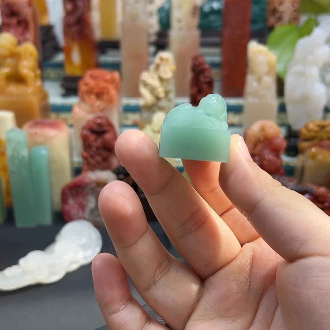 东***柏寿山石印石印章雕刻工艺