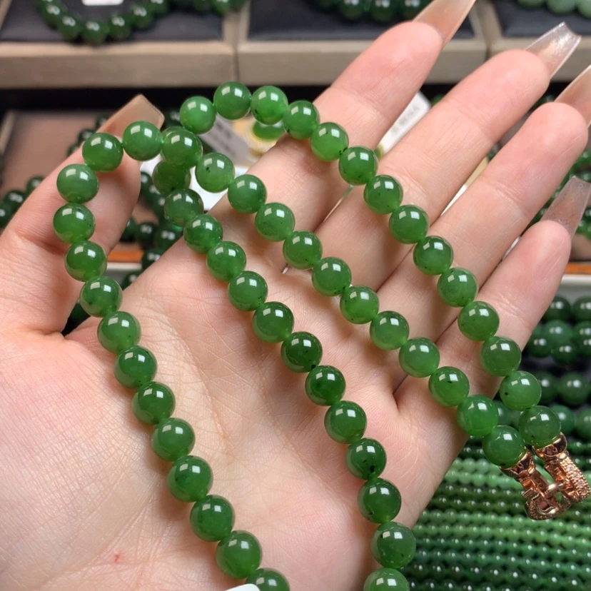 【闪购商品】和田玉（碧玉）颈饰未镶嵌8m