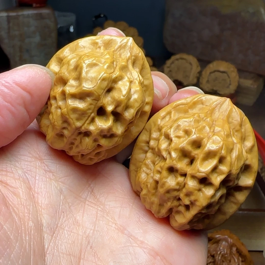 把件桃核蛤蟆眼儿38+