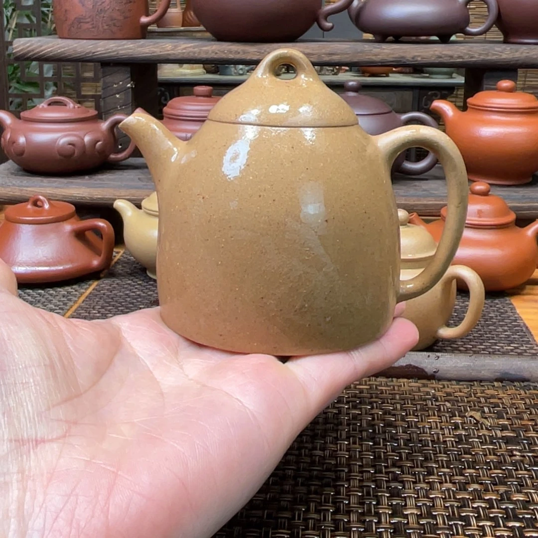 紫砂茶壶宜兴原矿紫砂手工制170