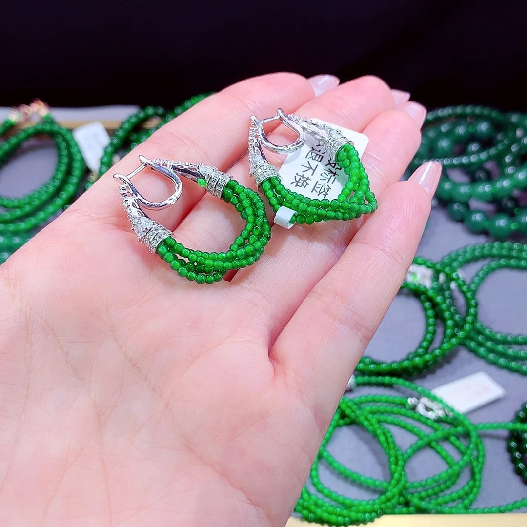 翡翠未镶嵌毛衣链