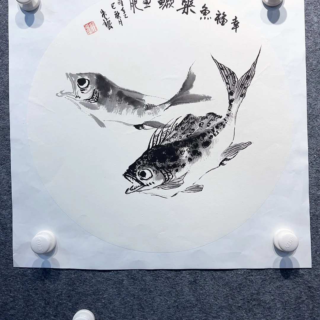 国画纯手绘系列画心