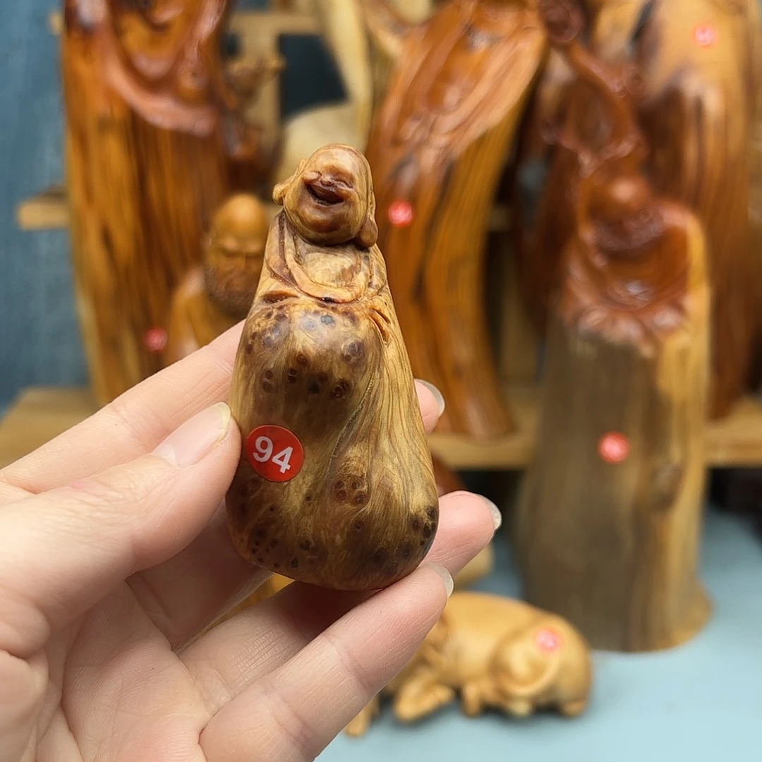 木驰****N柏木摆件手把件，