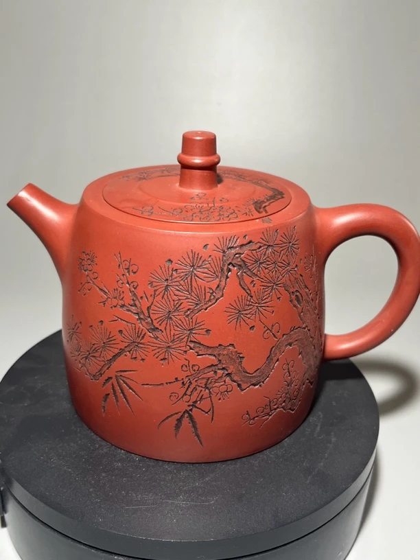 原矿龙血砂紫砂壶手工精制古井栏大容量泡茶茶壶礼品700c